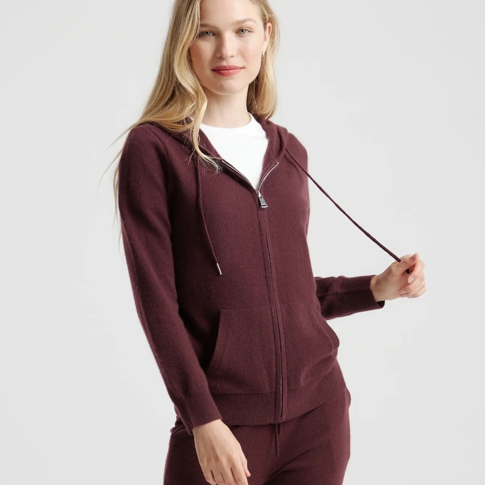 QUINCE SPRING CASHMERE NWT HARD TO FIND PLUM Orchard  COLOR NWT